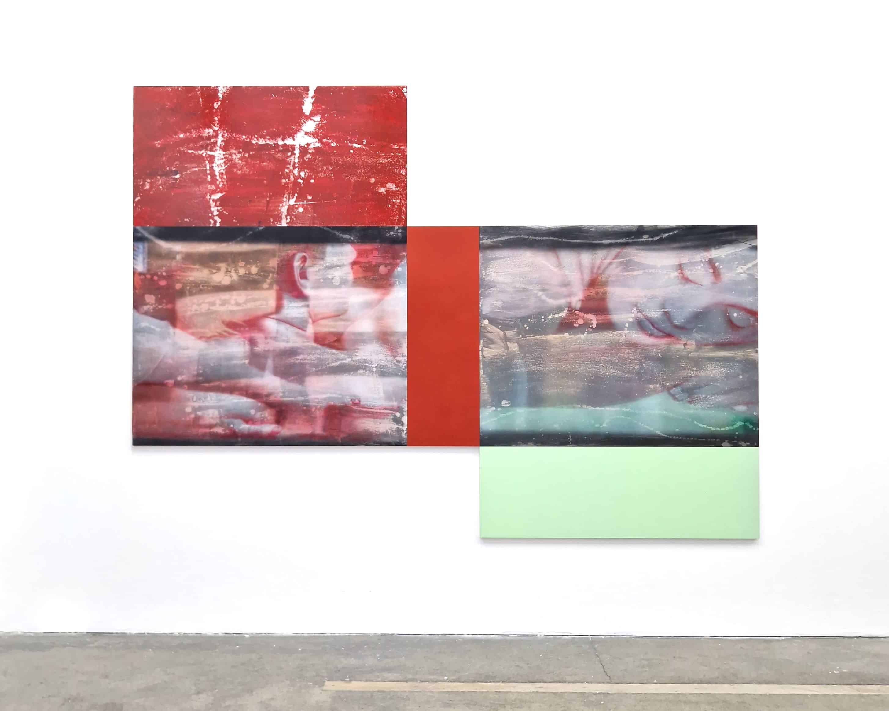 Shutter Painting (in gaps between the shutters, the sun bleaches only blue) — image 1